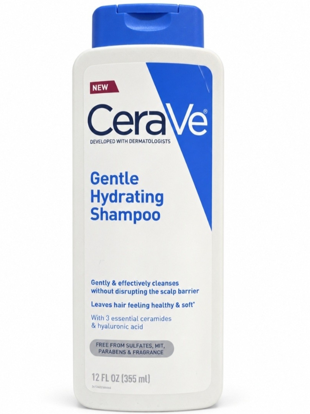 NWT CeraVe Gentle Hydrating Shampoo 12 oz Fragrance Free
